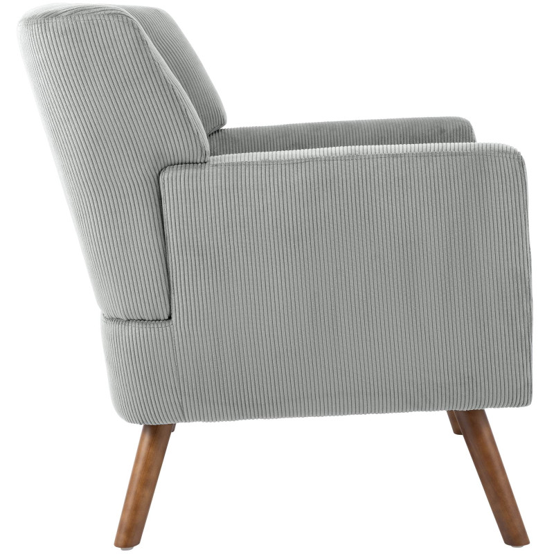 Fauteuil Kioni Cord, gris
