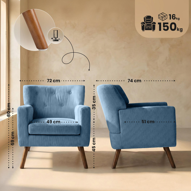 Sessel Kioni Cord