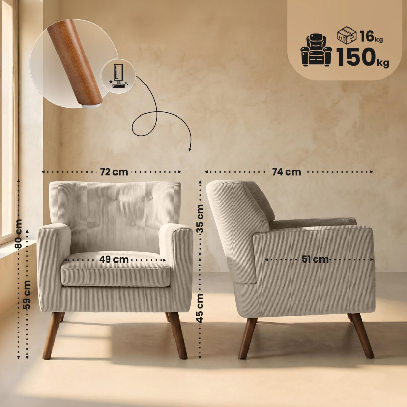 Sessel Kioni Cord