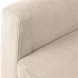 Fauteuil Kioni Cord, crème