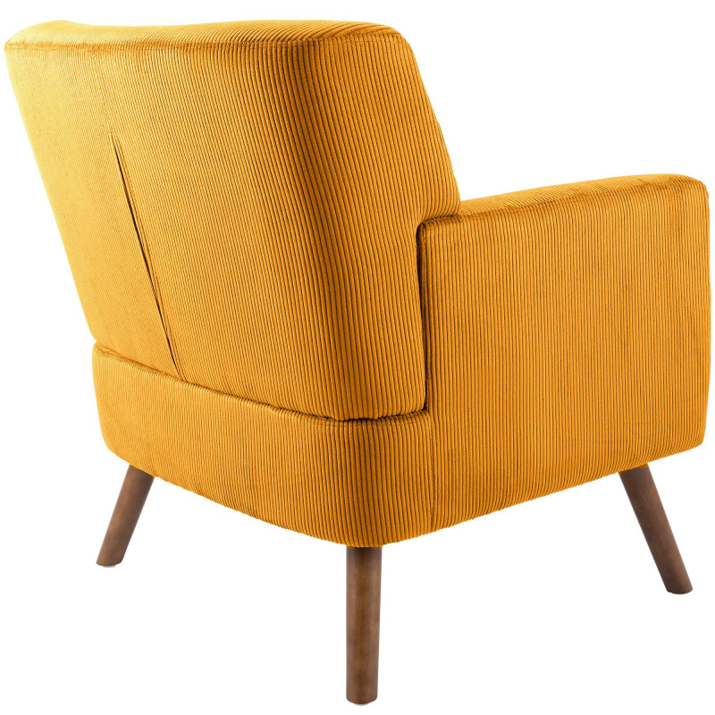 Fauteuil Kioni Cord, orange