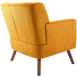 Fauteuil Kioni Cord, orange