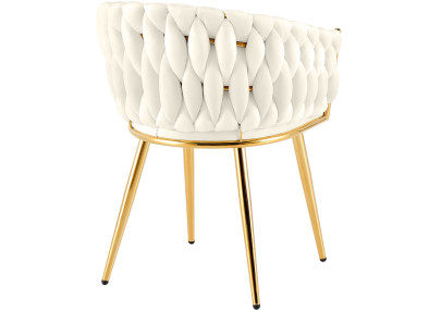 Cadeira de sala de jantar Molise, creme