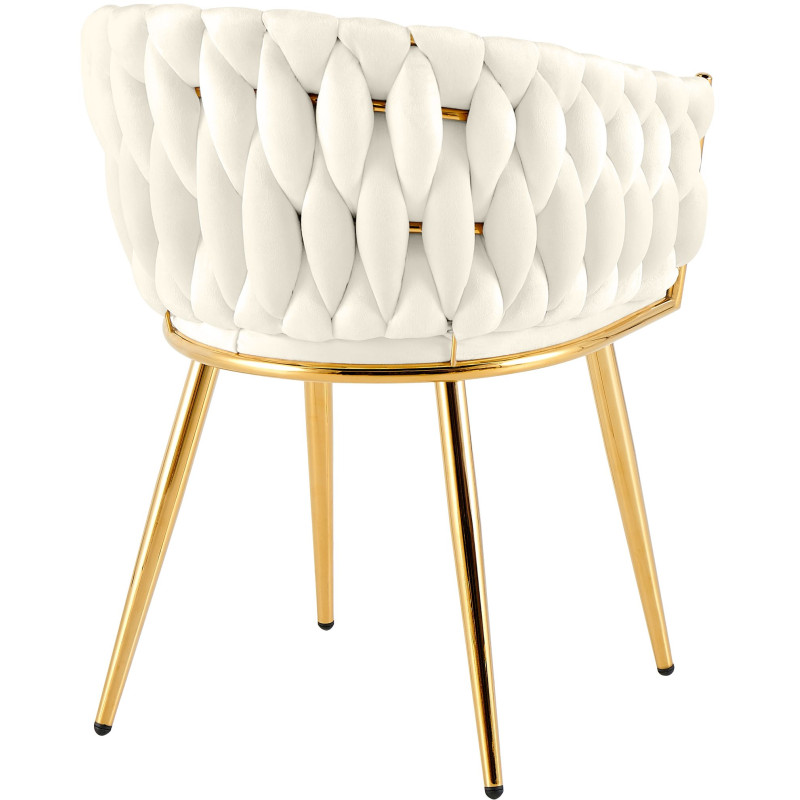 Cadeira de sala de jantar Molise, creme
