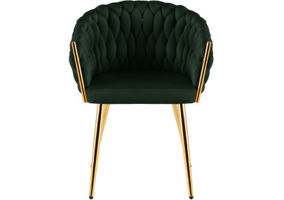 Chaise de salle à manger Molise, or vert