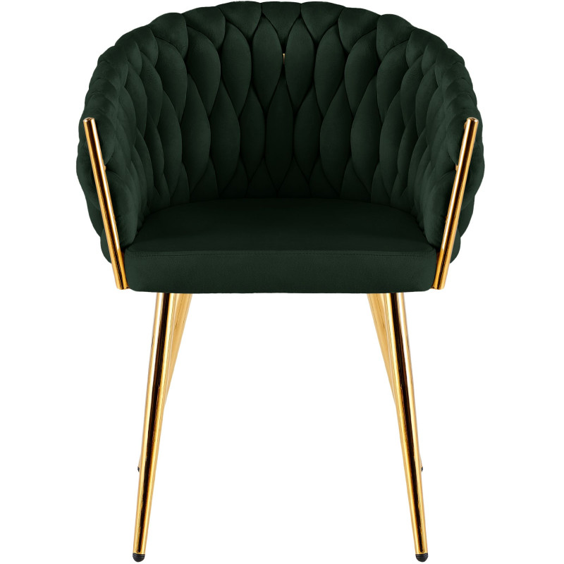 Chaise de salle à manger Molise, or vert