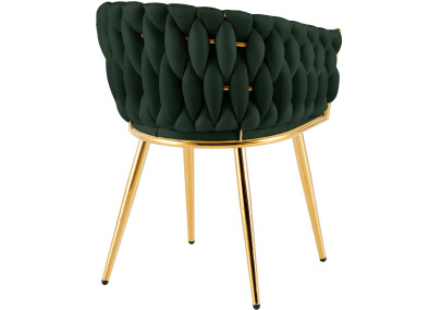 Chaise de salle à manger Molise, or vert
