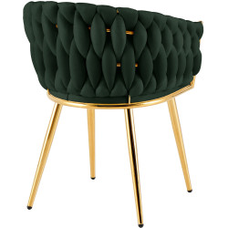 Chaise de salle à manger Molise, or vert