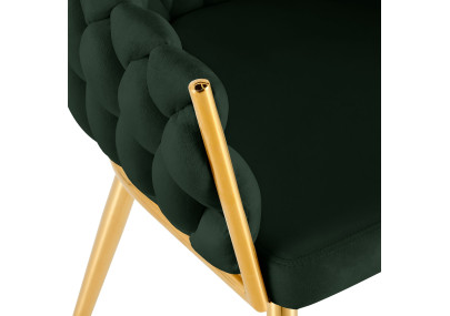 Chaise de salle à manger Molise, or vert