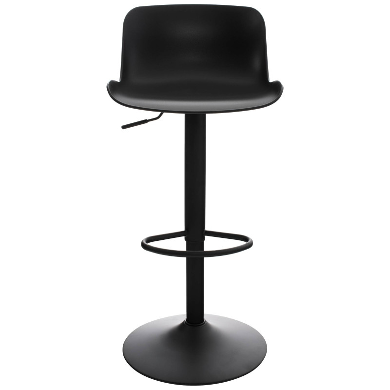 Set tavolo e sedie da bar 2 pezzi, plastica velluto, nero