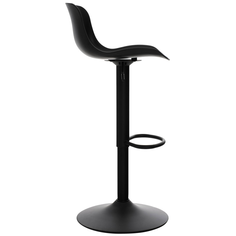 Set tavolo e sedie da bar 2 pezzi, plastica velluto, nero