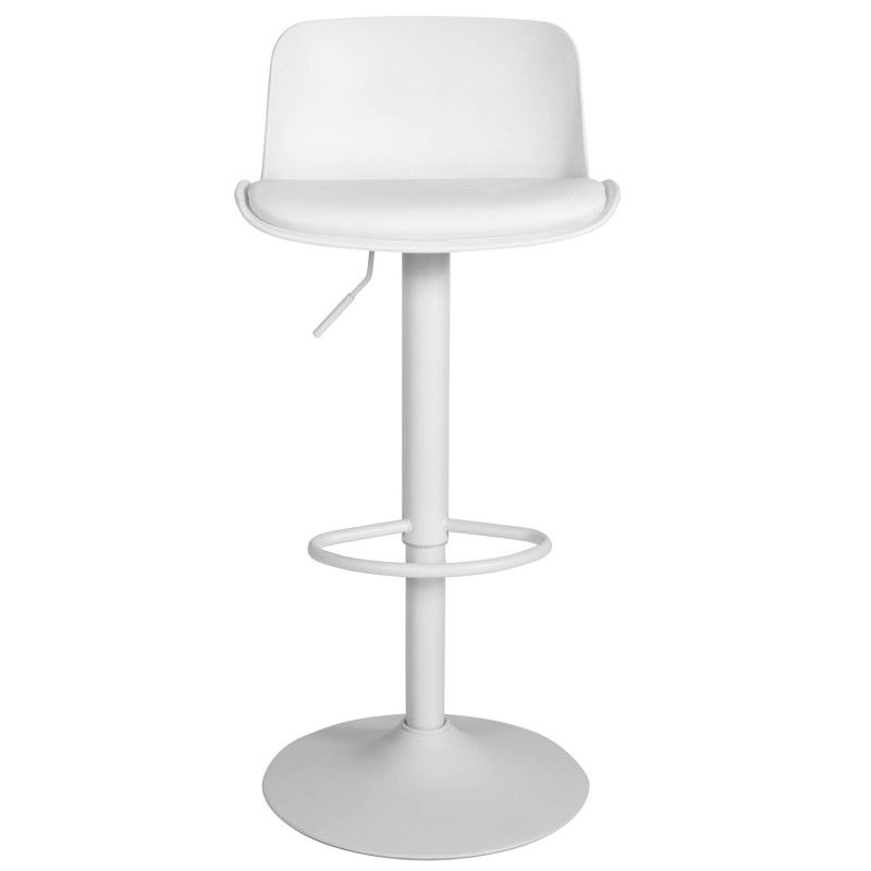Set tavolo e sedie da bar 2 pezzi, similpelle di velluto, bianco