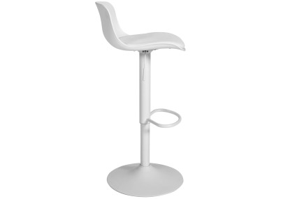 Ensemble table et chaises de bar 2 pièces, similicuir velours, blanc