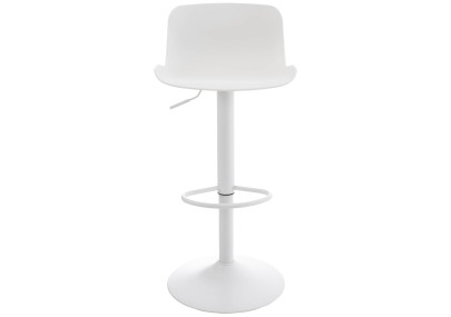 Set tavolo e sedie da bar 2 pezzi, plastica velluto, bianco