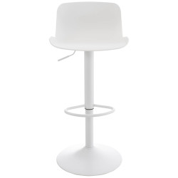 Set tavolo e sedie da bar 2 pezzi, plastica velluto, bianco