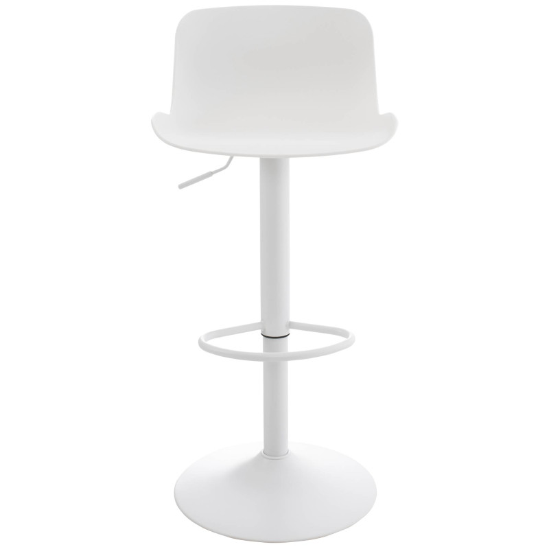 Set tavolo e sedie da bar 2 pezzi, plastica velluto, bianco
