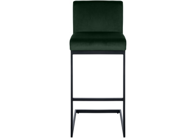 Ensemble de 2 tabourets de bar Hopewell en velours vert