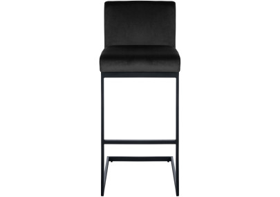 Set di 2 sgabelli da bar Hopewell in velluto nero