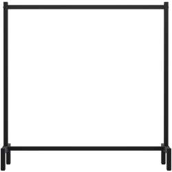 Perchero Melva en estilo industrial Negro,120x38x120