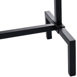 Perchero Melva en estilo industrial Negro,120x38x120