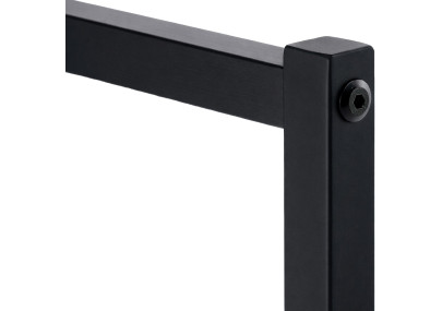 Perchero Melva en estilo industrial Negro,150x38x120