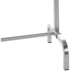 Portant à vêtements Lara 150x38x120 acier inoxydable