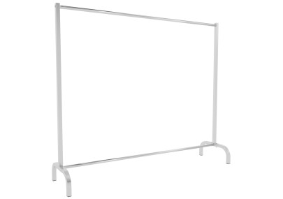 Portant à vêtements Lara 150x38x120 acier inoxydable