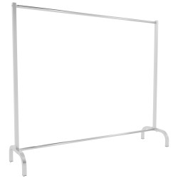 Portant à vêtements Lara 150x38x120 acier inoxydable