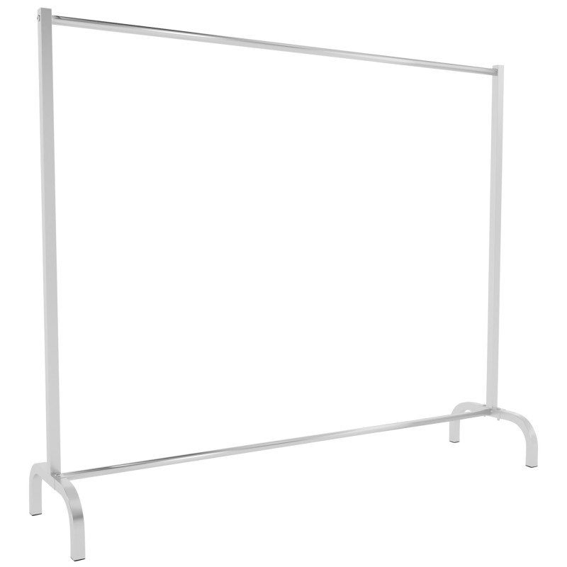 Portant à vêtements Lara 150x38x120 acier inoxydable