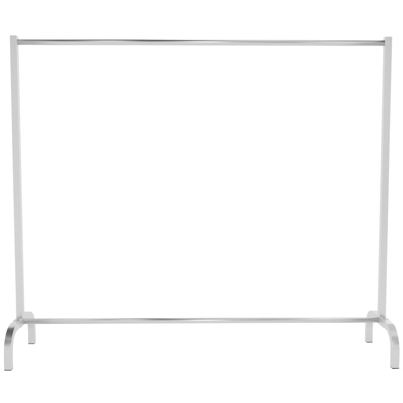 Portant à vêtements Lara 150x38x120 acier inoxydable