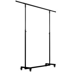 Portant à vêtements pliable Soran 120x50x188 noir