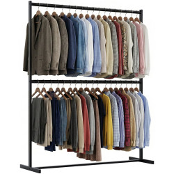 Portant à vêtements Helga 150x185 cm noir
