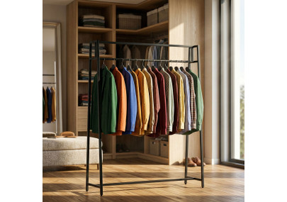 Porte-vêtements Ingar L noir
