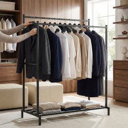 Portant à vêtements Karita 150 cm noir