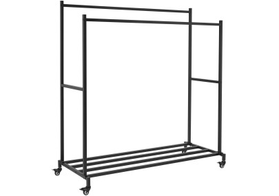 Portant à vêtements Lieska 150 cm noir