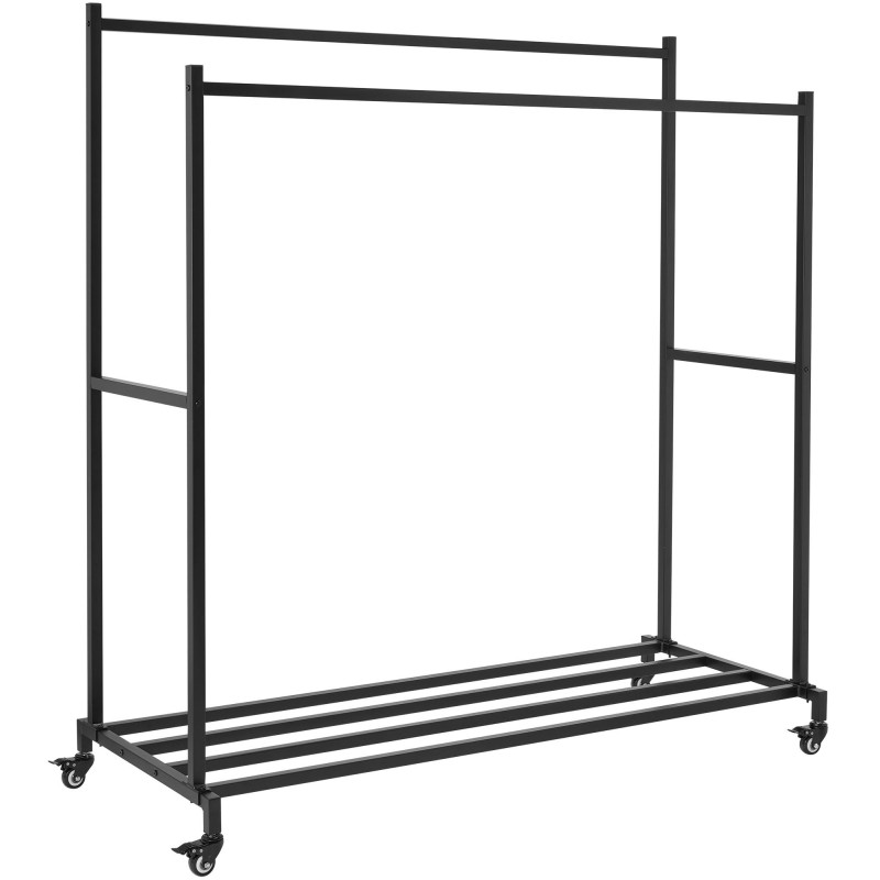 Portant à vêtements Lieska 150 cm noir