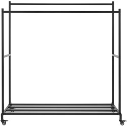 Portant à vêtements Lieska 150 cm noir