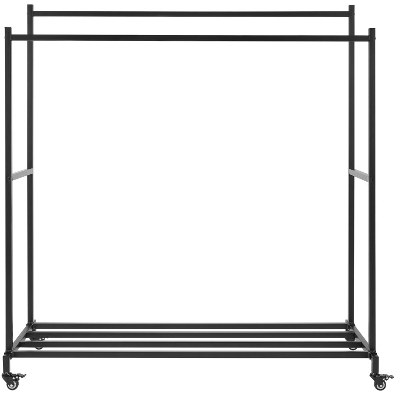 Portant à vêtements Lieska 150 cm noir
