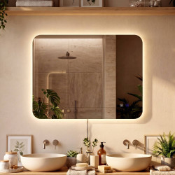 Miroir de salle de bain Ariva 80x60 cm verre clair