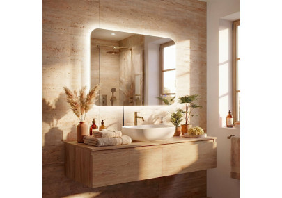 Miroir de salle de bain Ariva 80x60 cm verre clair