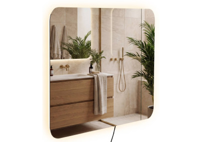 Miroir de salle de bain Ariva 80x60 cm verre clair
