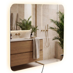 Miroir de salle de bain Ariva 80x60 cm verre clair