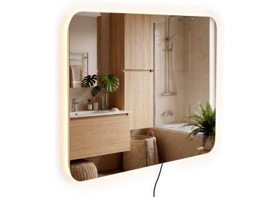 Miroir de salle de bain Ariva 100x60 cm verre clair