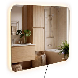 Miroir de salle de bain Ariva 100x60 cm verre clair