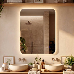 Miroir de salle de bain Ariva 70x90 cm verre clair