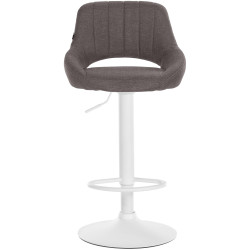 Sgabello Milet Tessuto grigio scuro,bianco