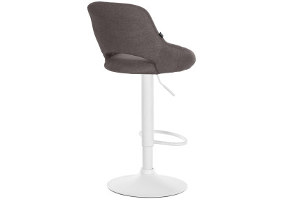 Sgabello Milet Tessuto grigio scuro,bianco