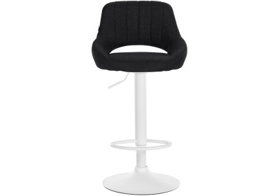 Sgabello Milet Tessuto nero,bianco