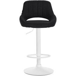Sgabello Milet Tessuto nero,bianco