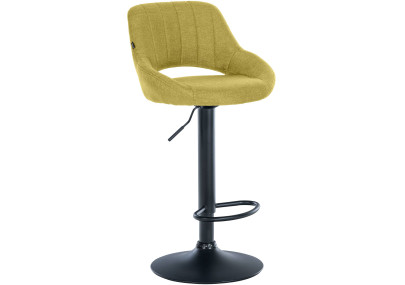 Sgabello Milet Tessuto verde,nero